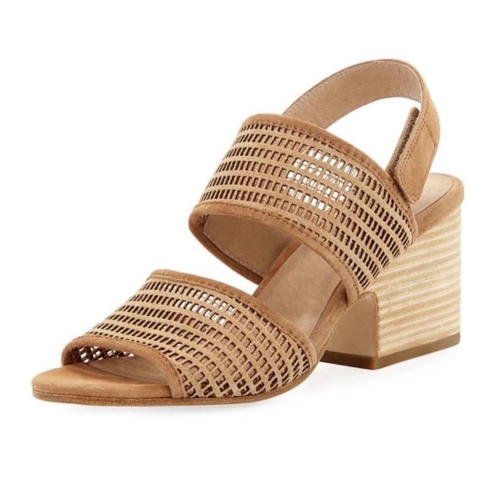 Eileen Fisher Finn leather block heel sandals